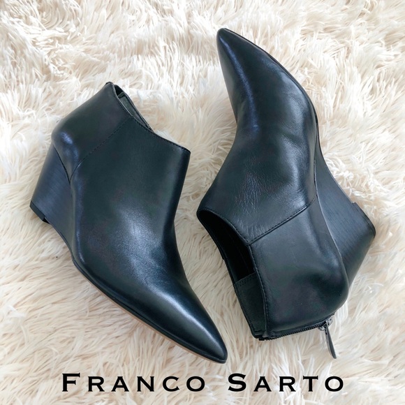 🌸Franco Sarto Pointed Toe Wedge Booties🌸 - Picture 2 of 6